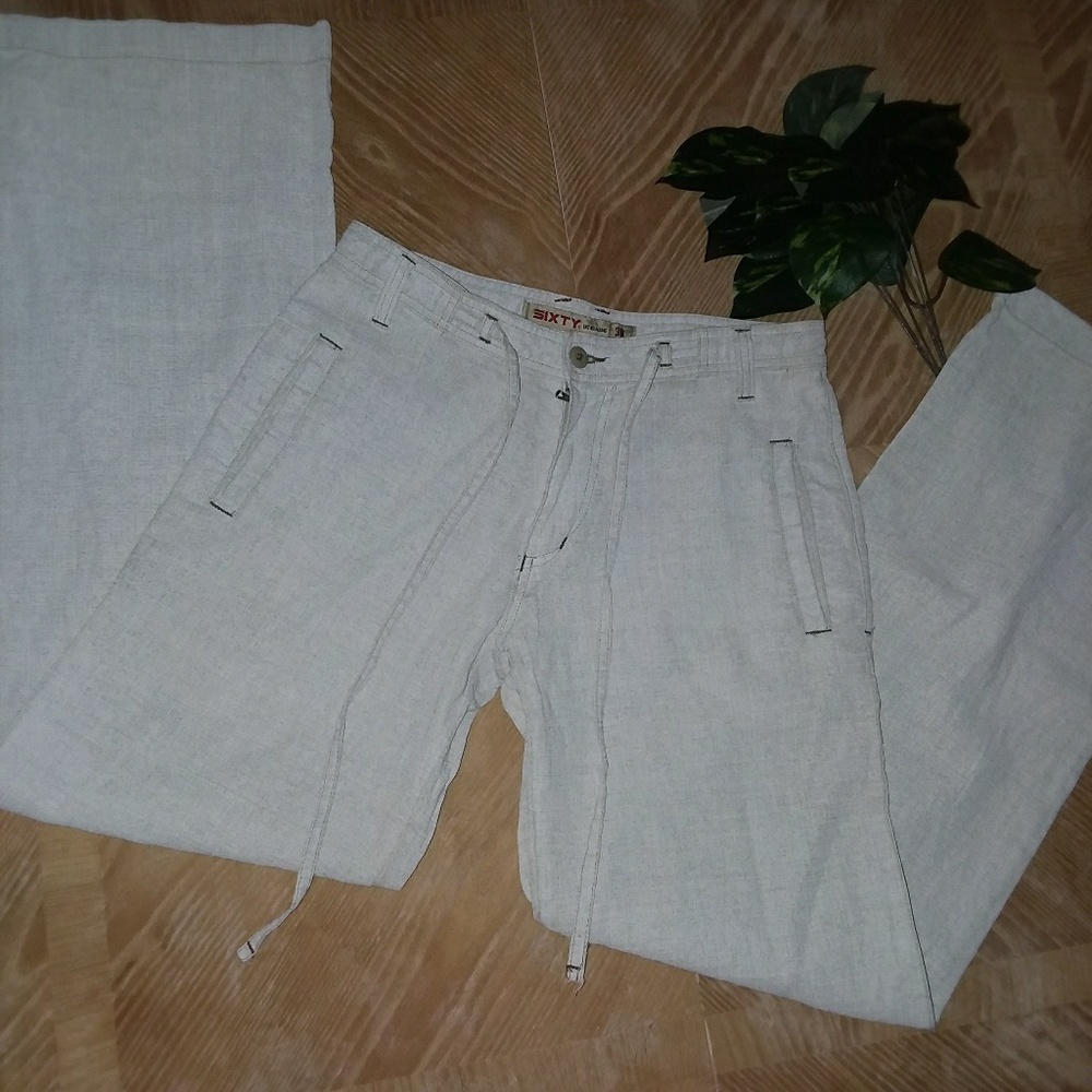 MISS SIXTY 100% FLAX TROUSERS, SZ 30